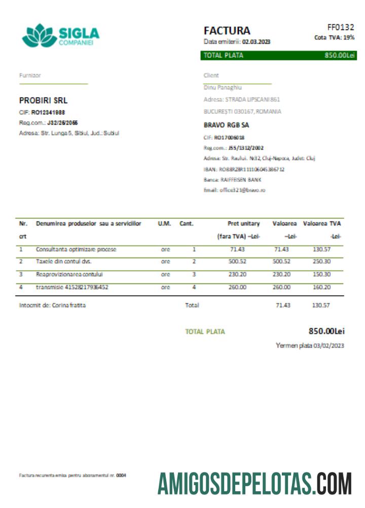 Projeto de lei comercial de serviços públicos com logotipo da empresa, SCR amostra